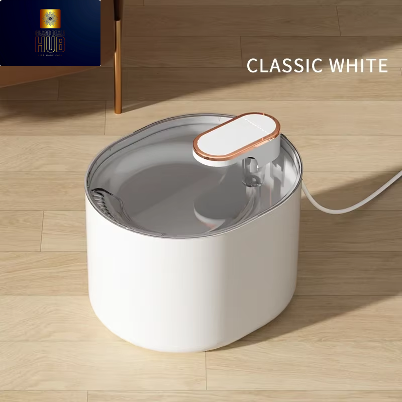 Automatic Pet Water Fountain Indoor Quiet Running Pet Water Dispenser with LED Light Water Feeder Pet Drinking Water Fountain